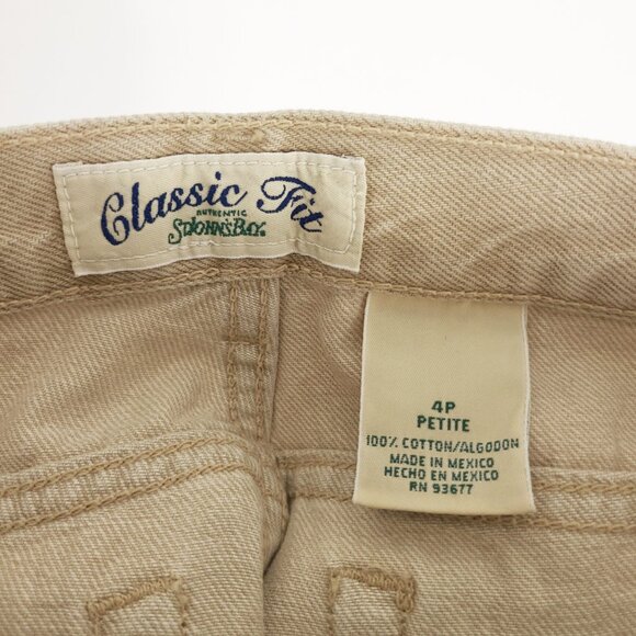 Vintage Y2K Tan Classic Fit Tapered Leg Jeans - Picture 4 of 10